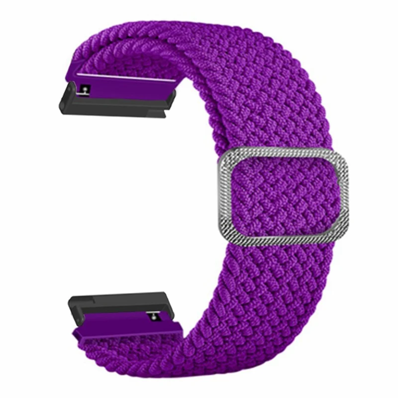 Suunto Spartan Sport Wrist HR Baro / Suunto 7 Watch Strap 24mm Braided Nylon Band - Pink+White