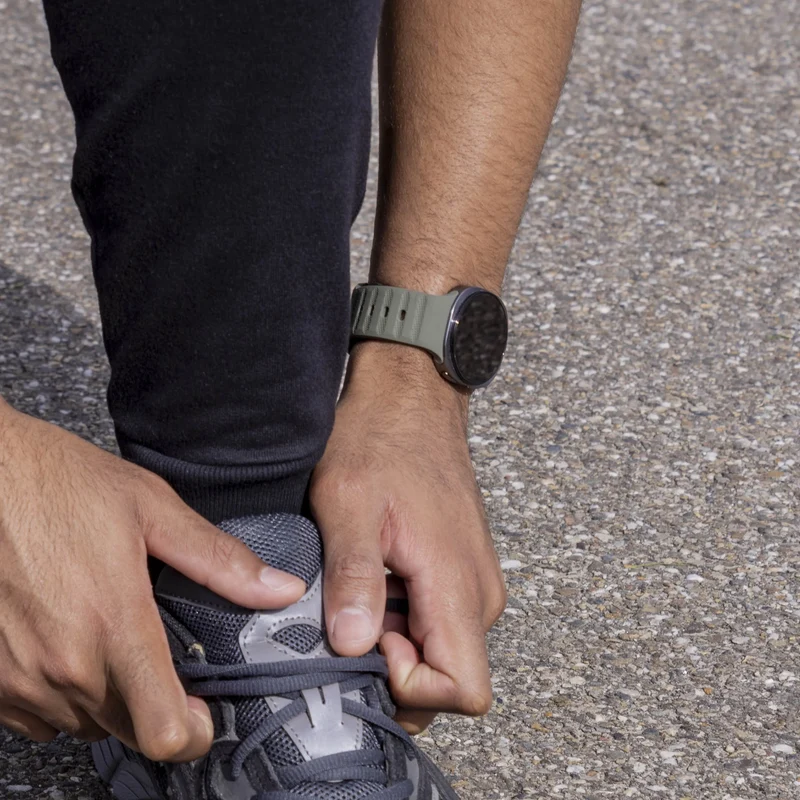 Samsung Galaxy Watch 9 - 40mm Outdoor Silikonarmband (Dunkelgrün)