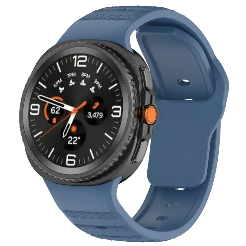 Samsung Galaxy Watch 9 - 40mm Outdoor Silikonarmband (Graublau)