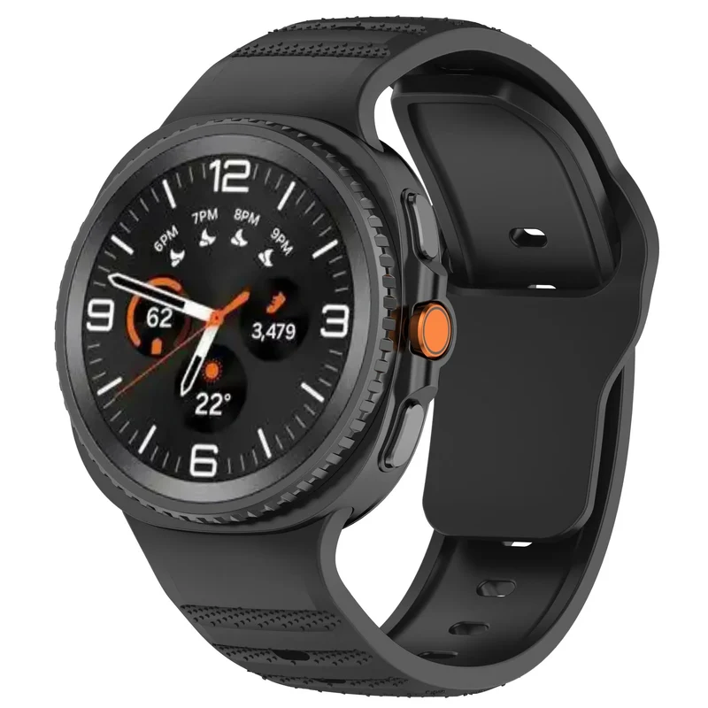 Samsung Galaxy Watch 9 - 40mm Outdoor Silikonarmband (Schwarz)
