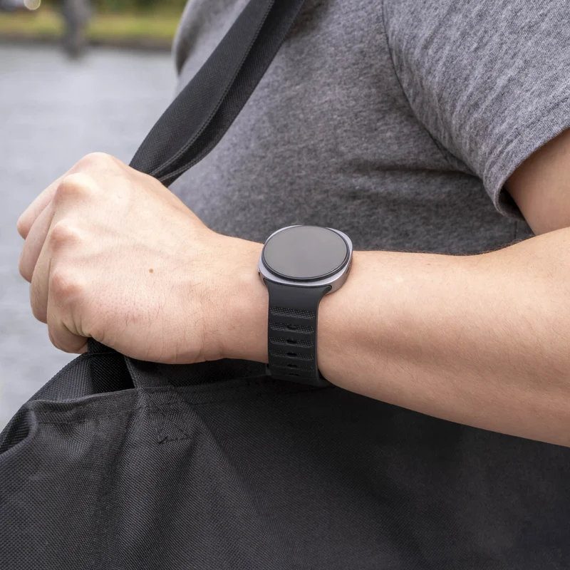 Samsung Galaxy Watch 9 - 40mm Outdoor Silikonarmband (Schwarz)