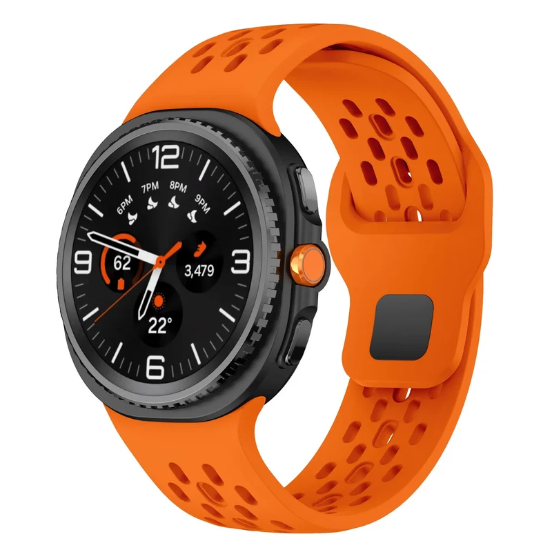 Samsung Galaxy Watch 9 - 44mm Air Silikonarmband (Orange)