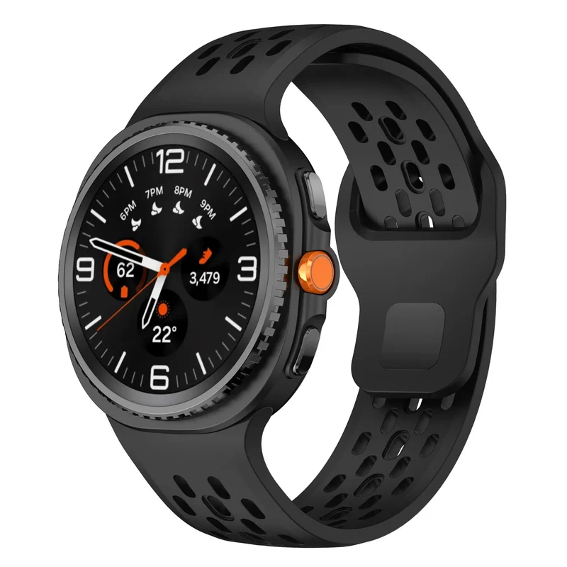 Samsung Galaxy Watch 9 - 44mm Air Silikonarmband (Schwarz)