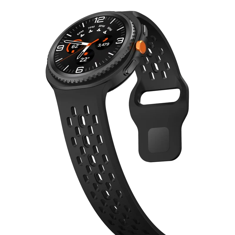 Samsung Galaxy Watch 9 - 44mm Air Silikonarmband (Schwarz)