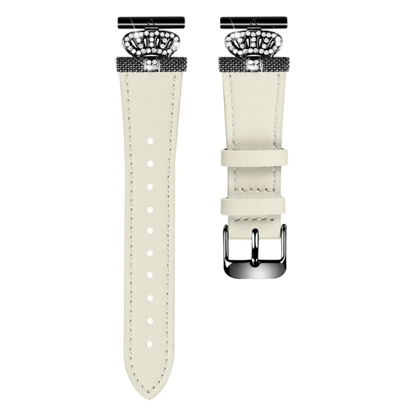 Samsung Galaxy Watch4 / Watch5 Band Genuine Cow Leather Strap - Apricot