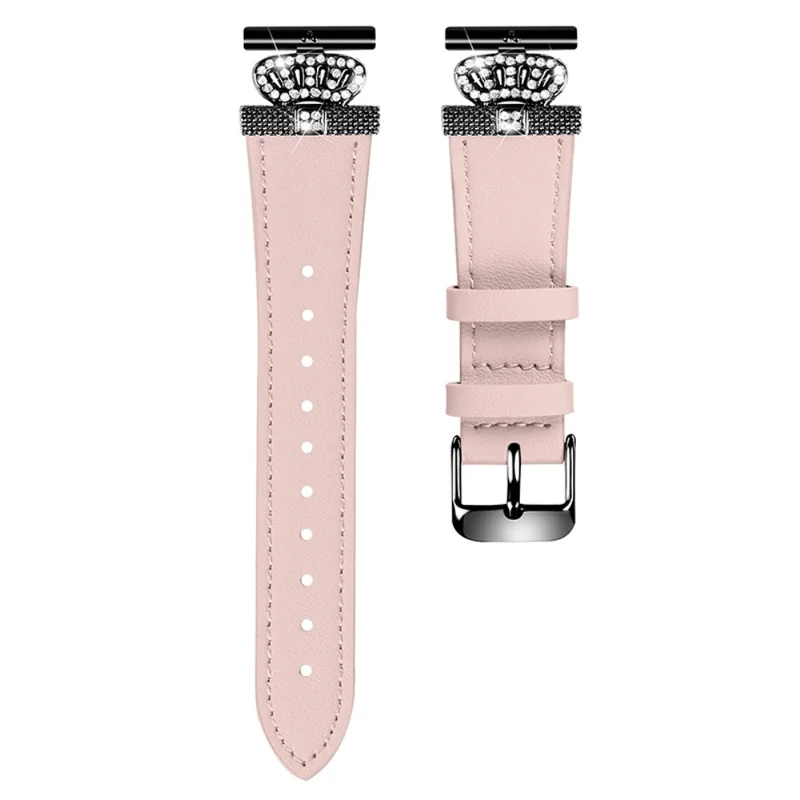 Samsung Galaxy Watch4 / Watch5 Band Genuine Cow Leather Strap - Apricot