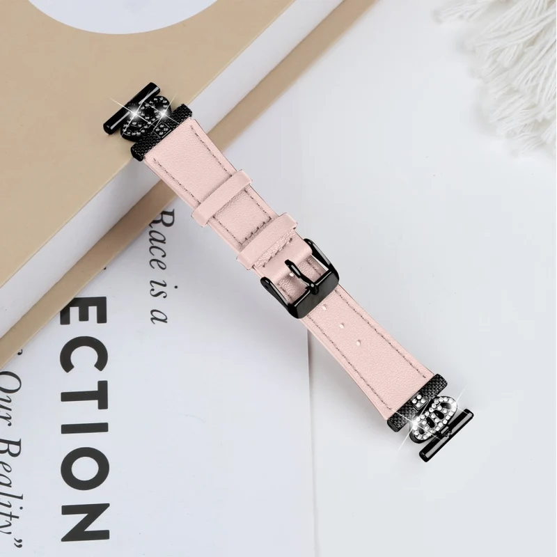 Samsung Galaxy Watch4 / Watch5 Band Genuine Cow Leather Strap - Apricot