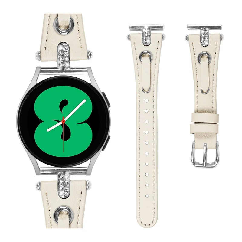 Samsung Galaxy Watch 5 Pro / Watch 5 / Watch4 / Watch4 Classic Genuine Cow Leather Watch Strap