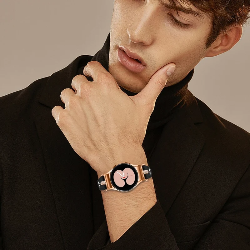 Samsung Galaxy Watch4 / Watch5 - Genuine Cow Leather Watchband