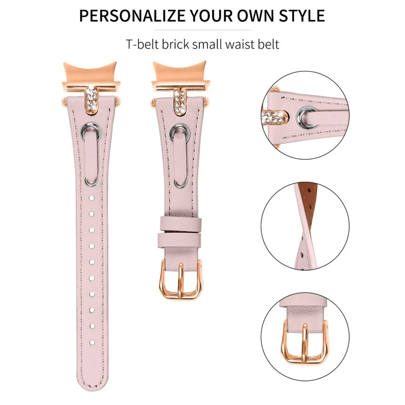 Samsung Galaxy Watch4 / Watch5 - Genuine Cow Leather Watchband