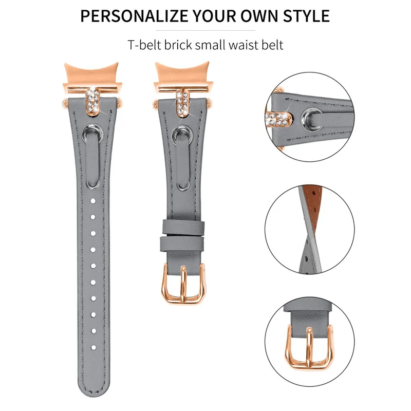Samsung Galaxy Watch4 / Watch5 - Genuine Cow Leather Watchband