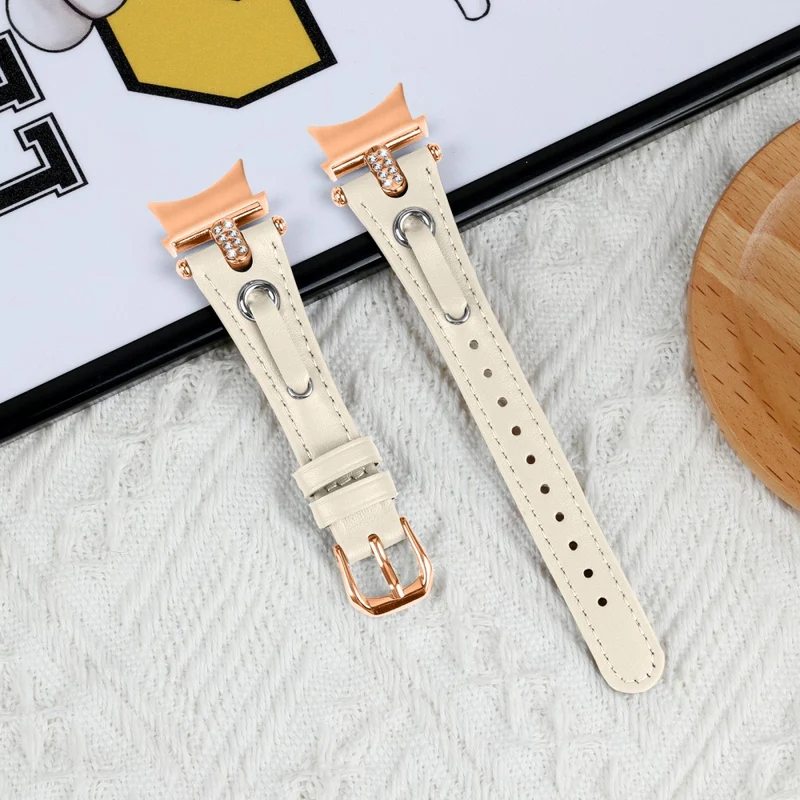 Samsung Galaxy Watch4 / Watch5 - Genuine Cow Leather Watchband