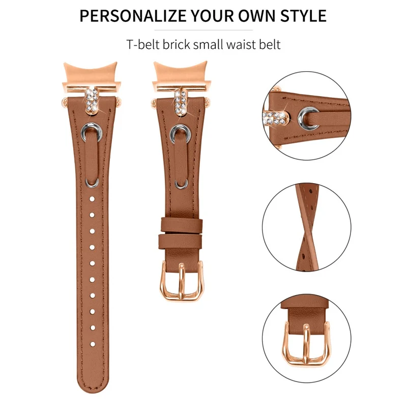 Samsung Galaxy Watch4 / Watch5 - Genuine Cow Leather Watchband