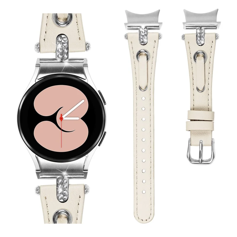 Samsung Galaxy Watch4 / Watch 5 - Watch Band with Genuine Cow Leather