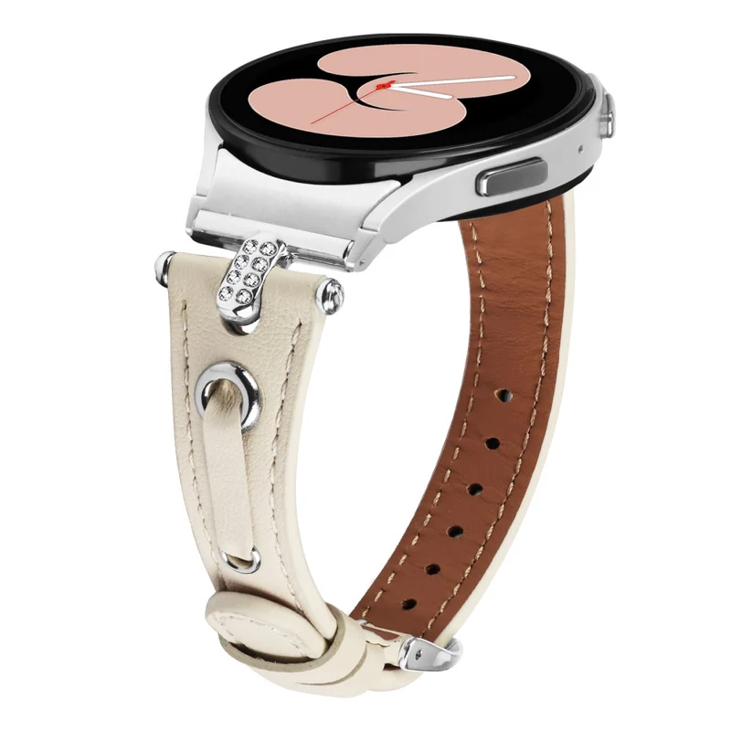 Samsung Galaxy Watch4 / Watch 5 - Watch Band with Genuine Cow Leather