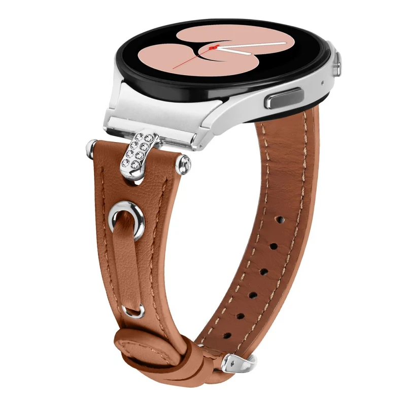 Samsung Galaxy Watch4 / Watch 5 - Watch Band with Genuine Cow Leather