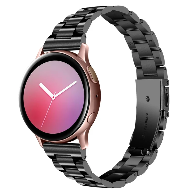 Samsung Galaxy Watch5 / Watch4 316L Stainless Steel 3-Bead Watch Strap 20mm Replace Band