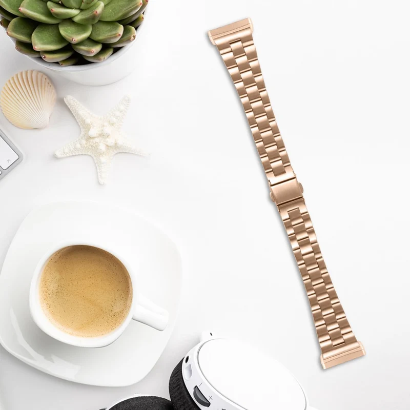 Samsung Galaxy Watch5 / Watch4 316L Stainless Steel 3-Bead Watch Strap 20mm Replace Band