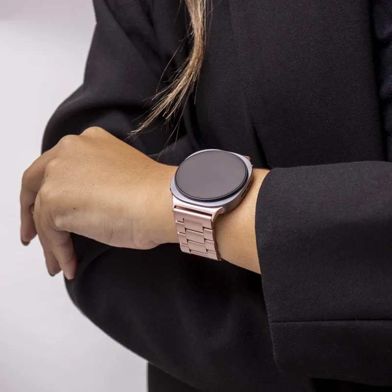 Bandz Samsung Galaxy Watch 9 - 40mm Stahlarmband 'Classic' (Rosa)