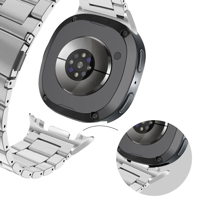 Bandz Samsung Galaxy Watch 9 - 40mm Stahlarmband 'Classic' (Silber)