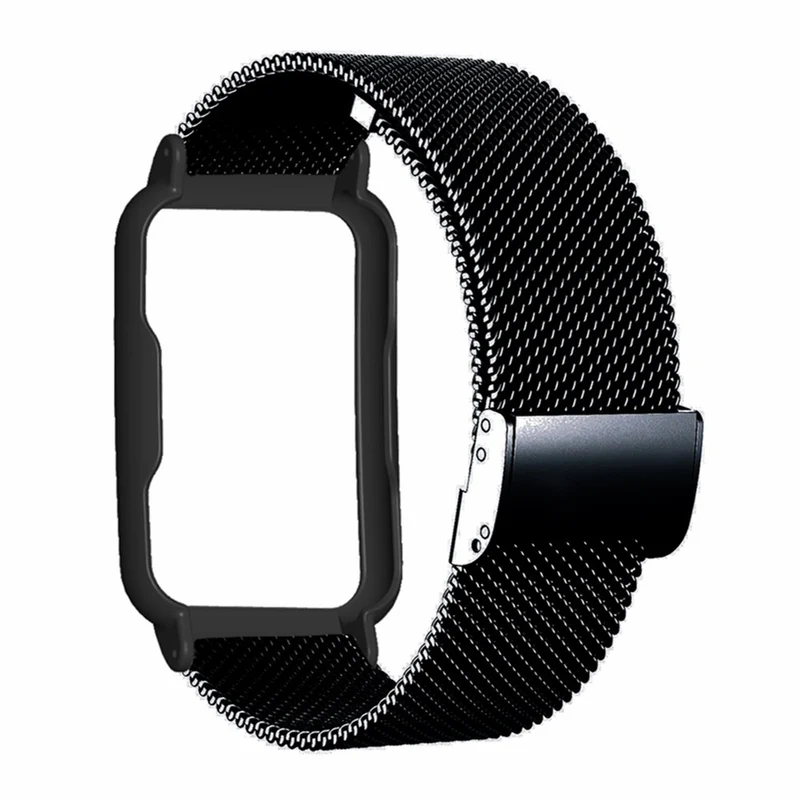 Milanese Metal Watch Band for Oppo Watch Free Replacement Wrist Strap with Watch Case
