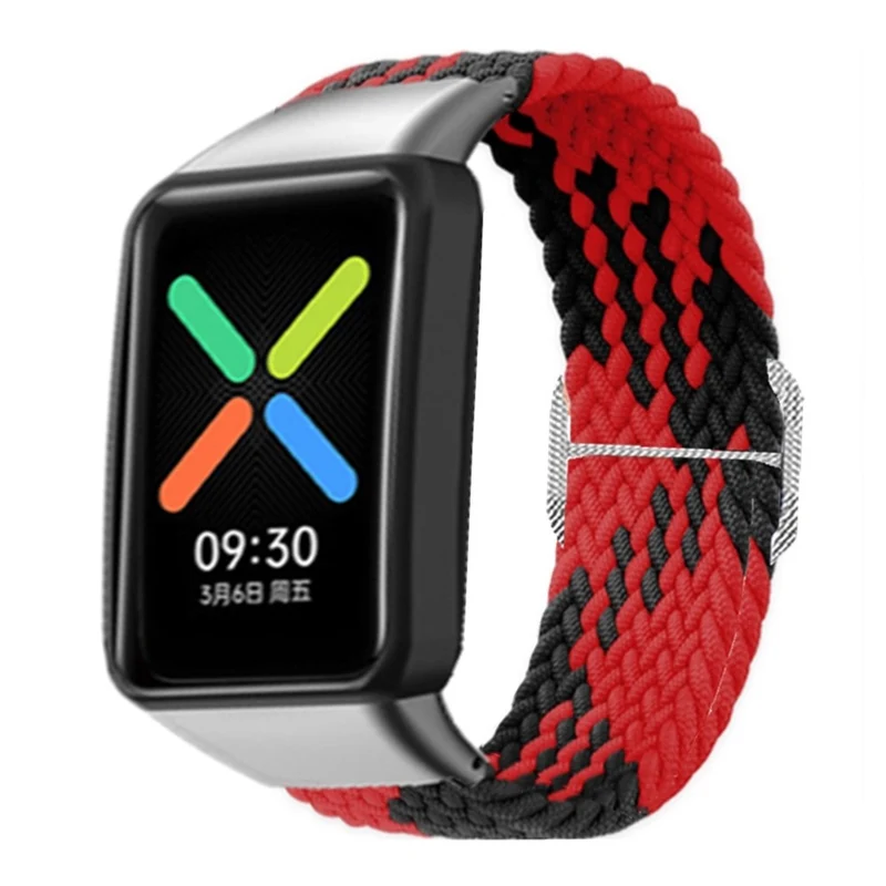 Braided Elastic Fabric Watch Band for OPPO Watch Free