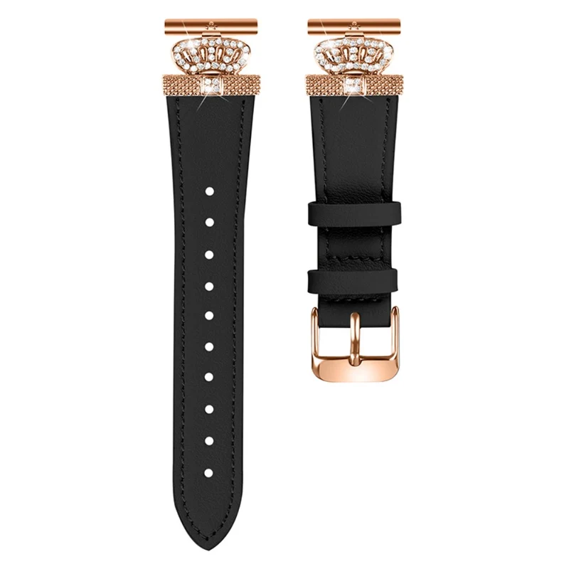 Misfit Vapor Watch Band Crown Connector Cowhide Replacement Strap - Apricot