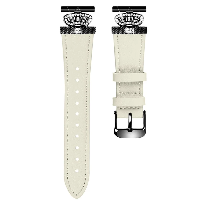 Misfit Vapor Cowhide Watch Band Crown Shape Connector Replacement Strap