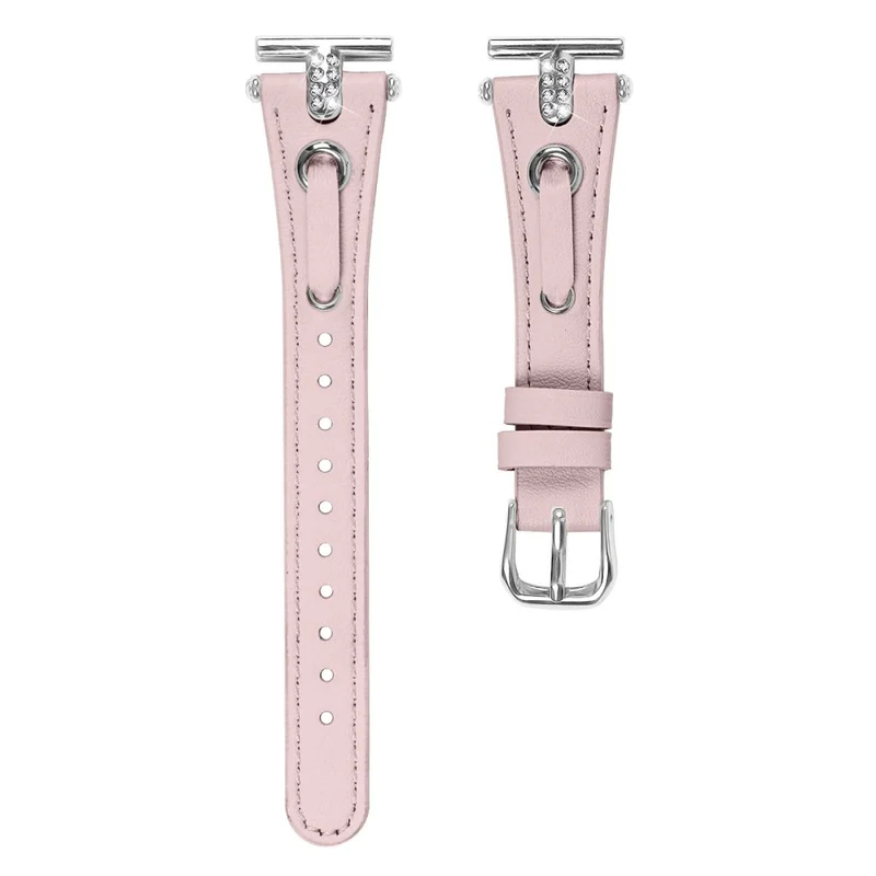 Misfit Vapor Genuine Cow Leather Watch Band Rhinestone Decor Watch Strap