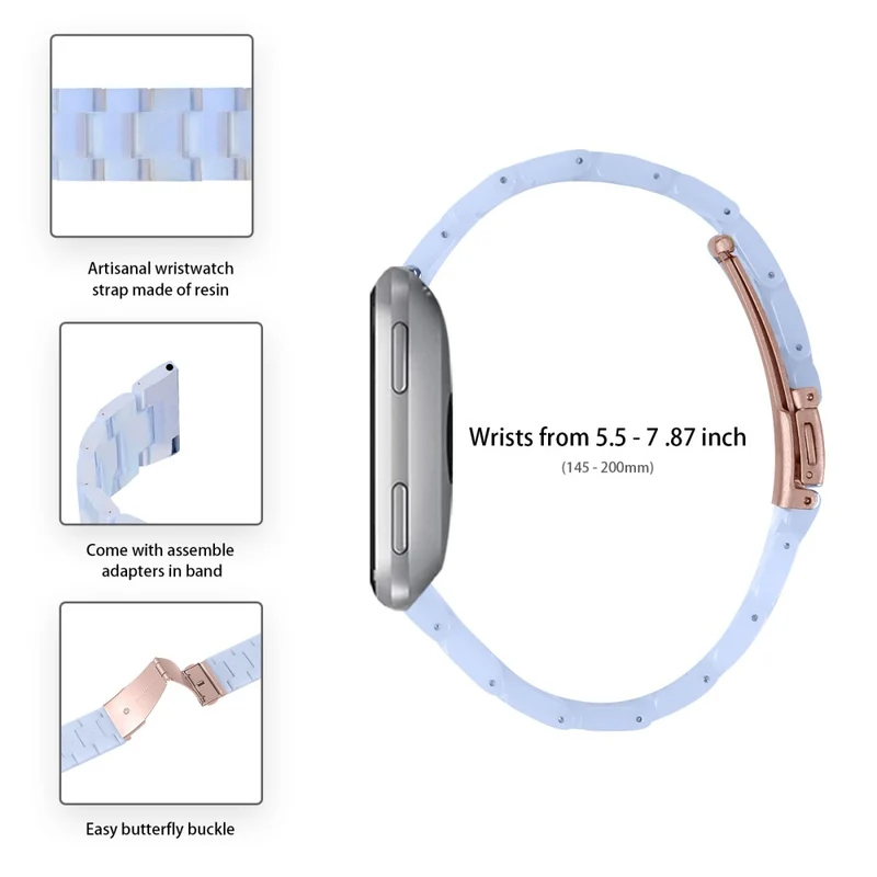Misfit Vapor Resin Watch Strap Replacement Waterproof Watch Band - Chocolate