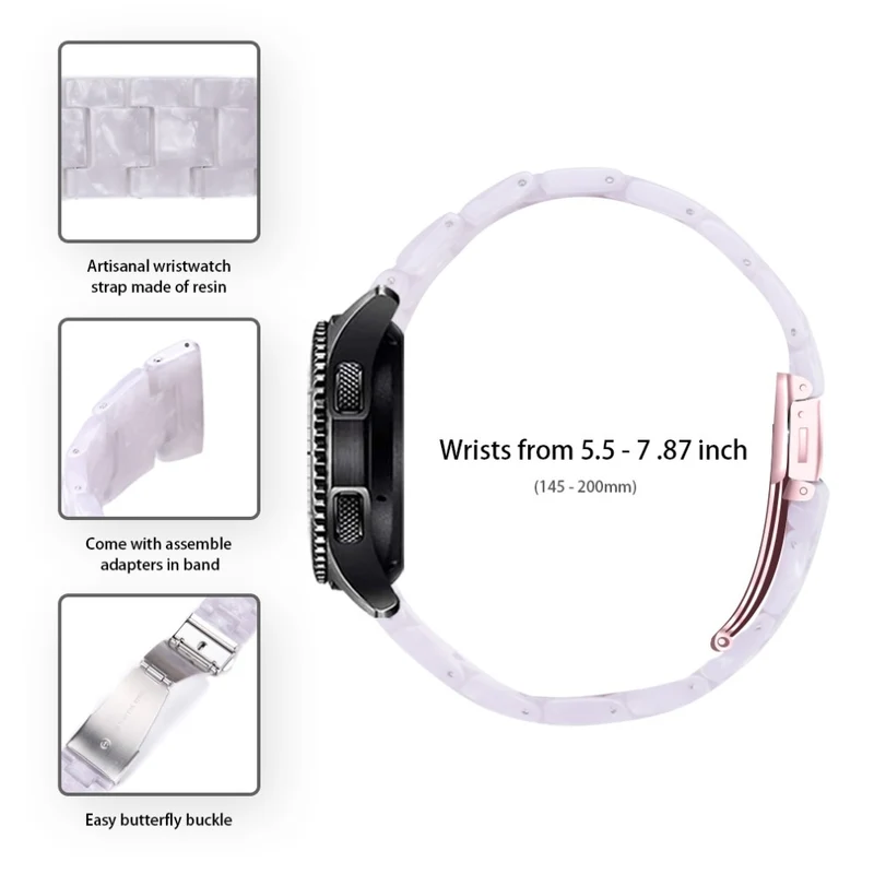 Misfit Vapor Resin Watch Strap Replacement Waterproof Watch Band - Chocolate