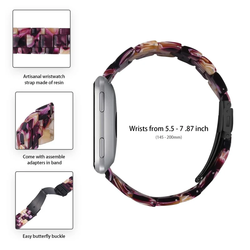 Misfit Vapor Resin Watch Strap Replacement Waterproof Watch Band - Chocolate