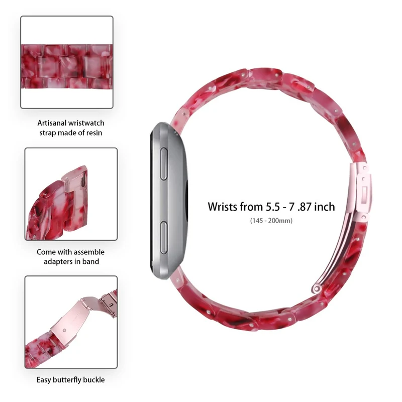 Misfit Vapor Resin Watch Strap Replacement Waterproof Watch Band - Chocolate