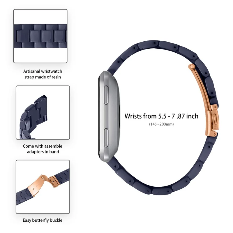 Misfit Vapor Resin Watch Strap Replacement Waterproof Watch Band - Chocolate