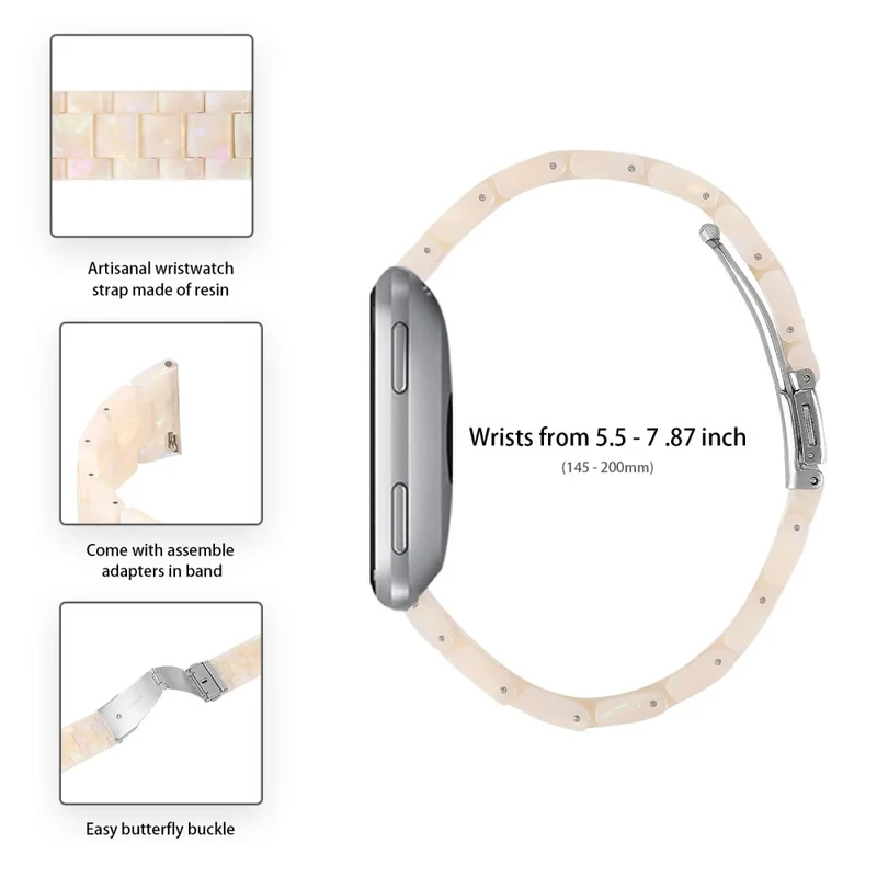 Misfit Vapor Resin Watch Strap Replacement Waterproof Watch Band - Chocolate