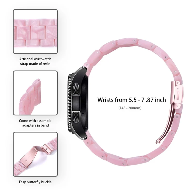 Misfit Vapor Resin Watch Strap Replacement Waterproof Watch Band - Chocolate