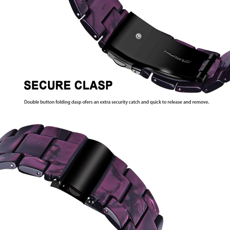 Misfit Vapor Resin Watch Strap Replacement Waterproof Watch Band - Chocolate