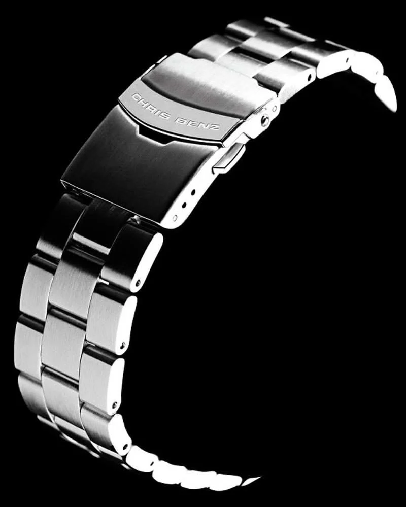 Chris Benz DEEP 500M Automatic CB-500A-O-MB Herrenuhr • 500m wasserdicht • Shark Proof