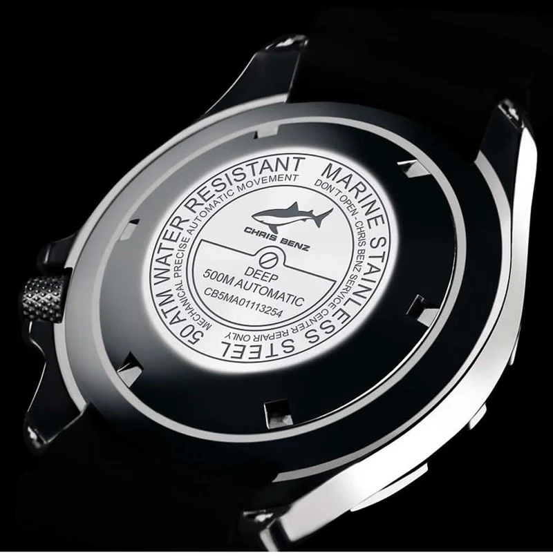 Chris Benz Deep 500M CB-500A-O-KBO Herrenuhr • 500m • Saphirglas
