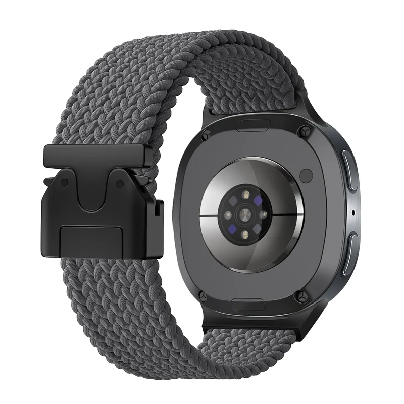 Samsung Galaxy Watch 9 - 40mm Geflochtenes Armband mit P-Schnalle (Dunkelgrau)