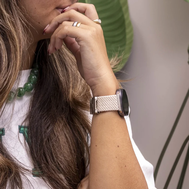 Samsung Galaxy Watch 9 - 40mm Geflochtenes Armband mit P-Schnalle (Polarstern)