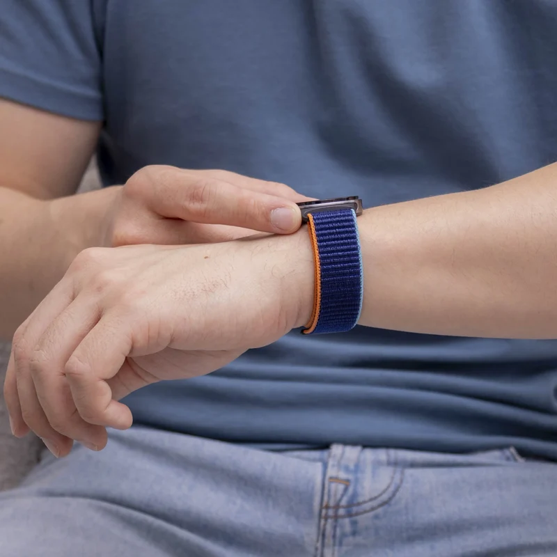 Samsung Galaxy Watch 9 - 40mm Nylonarmband (Dunkelblau)