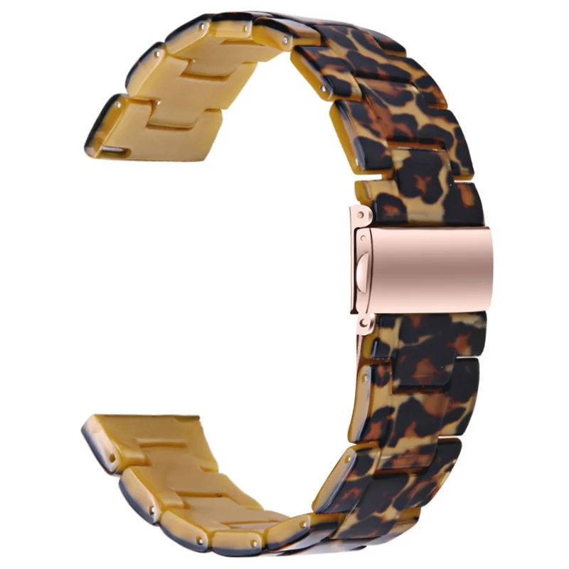 Misfit Vapor Watch Band Water Resistant Resin Replacement Watch Strap - Leopard Printed