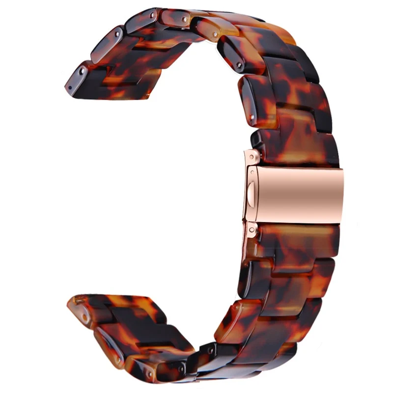 Misfit Vapor Watch Band Water Resistant Resin Replacement Watch Strap - Leopard Printed