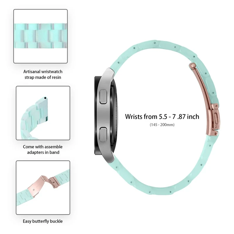 Misfit Vapor Watch Band Water Resistant Resin Replacement Watch Strap - Leopard Printed