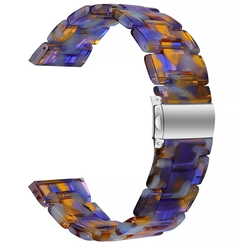 Misfit Vapor Watch Band Water Resistant Resin Replacement Watch Strap - Leopard Printed