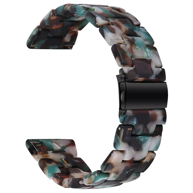 Misfit Vapor Watch Band Water Resistant Resin Replacement Watch Strap - Leopard Printed