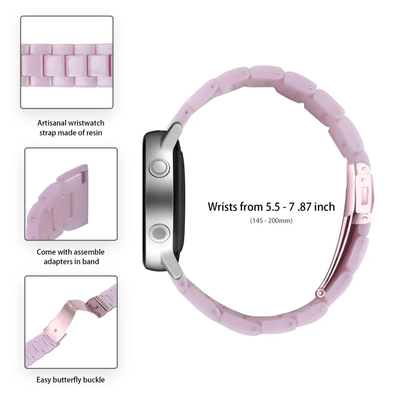 Misfit Vapor Watch Band Water Resistant Resin Replacement Watch Strap - Leopard Printed