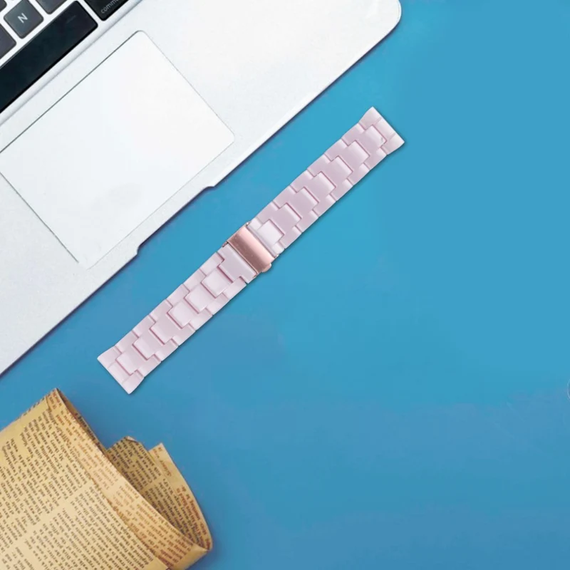 Misfit Vapor Watch Band Water Resistant Resin Replacement Watch Strap - Leopard Printed