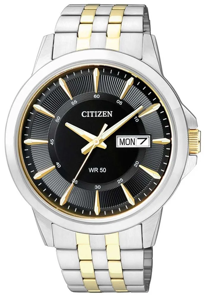 Citizen BF2018-52EE Herrenuhr • Bicolor-Design • Tag-Datum-Anzeige